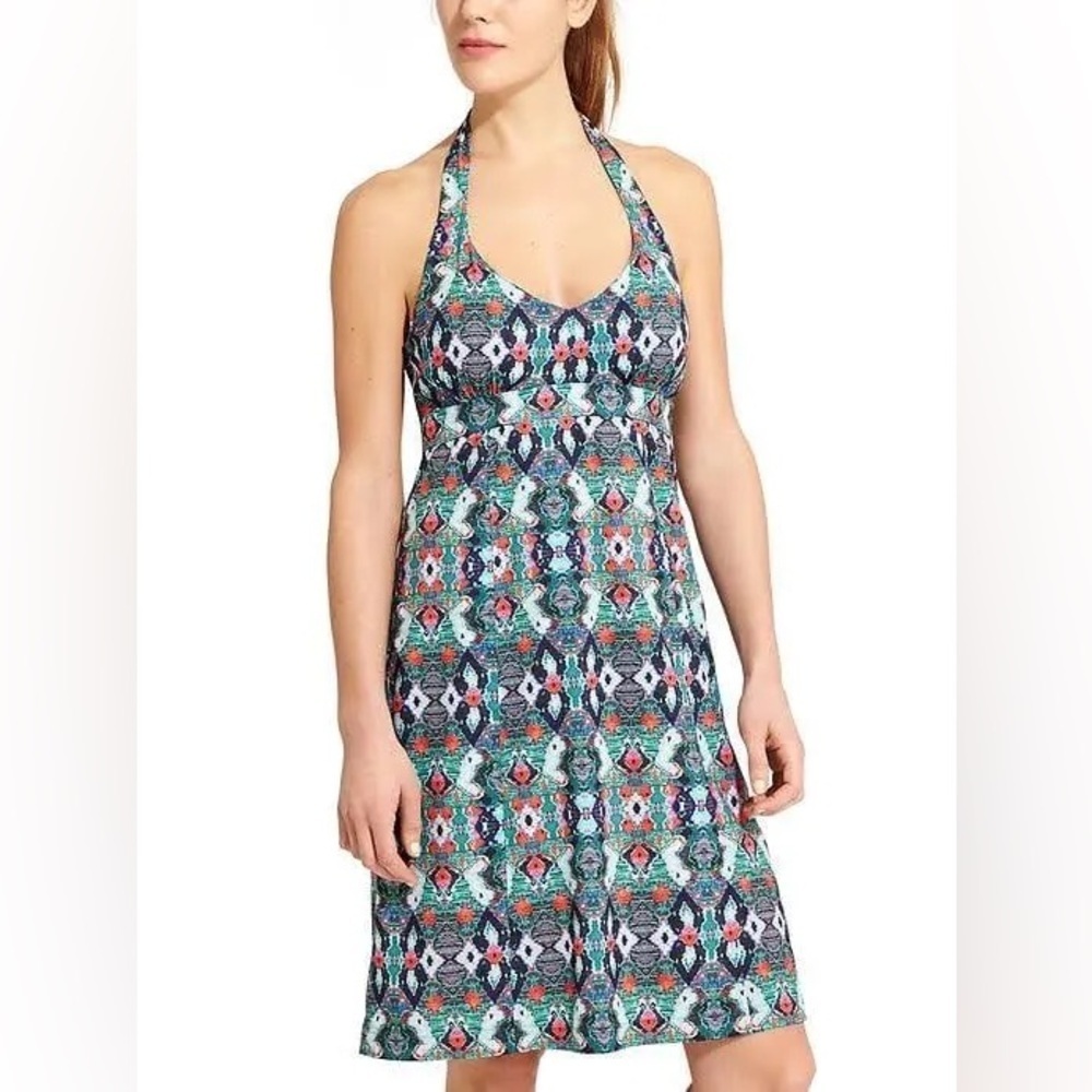 Athleta Green Mini Dress Halter Style